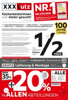 Aktueller XXXLutz Prospekt für Ruhstorf (Rott) und Ungebung, Seiten zum blättern XXXLutz Prospekt NR.1 BEI KÜCHEN mit Seiten in Ruhstorf (Rott) und Umgebung