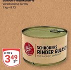 Rinder Gulasch von Schröder für 3,49 € bei GLOBUS im Angebot Rinder Gulasch von Schröder im aktuellen GLOBUS Prospekt