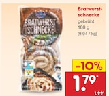 Bratwurstschnecke bei Netto Marken-Discount im Haselbach Prospekt für 1,79 €