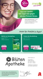 Aktueller mea - meine apotheke Apotheken Prospekt in Leichlingen und Umgebung, "Unsere August-Angebote" mit 4 Seiten, 01.08.2025 - 31.08.2025