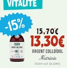 Argent colloïdal - NUTRIVIE dans le catalogue Naturalia