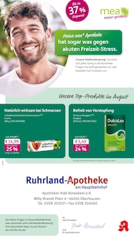Aktueller mea - meine apotheke Prospekt "Unsere August-Angebote" für Oberhausen Aktueller mea - meine apotheke Prospekt für Oberhausen mit Seiten