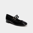 Ballerines bout carré brides ajustables noir femme dans le catalogue La Halle