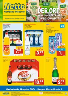 Energydrink im Netto Marken-Discount Prospekt "DER ORT, AN DEM DU IMMER AUSGEZEICHNETE PREISE FINDEST." mit 2 Seiten (Hürth)