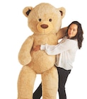 Peluche ours brun géant 180 cm en promo chez JouéClub Peluche ours brun géant 180 cm dans le catalogue JouéClub