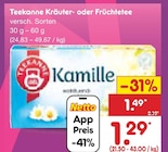 Kräuter- oder Früchtetee Angebote von Teekanne bei Netto Marken-Discount Ravensburg für 1,29 €