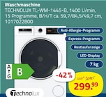 Waschmaschine Angebote von Technolux bei ROLLER Bocholt für 299,99 €