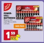 Aktuelle Batterie Angebote bei Marktkauf in Stuttgart Aktuelles Power-Cell-Batterien Mignon AA Angebot bei Marktkauf in Stuttgart ab 1,59 €