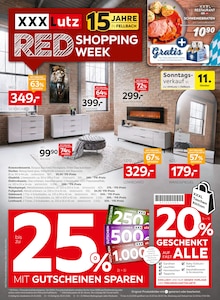 Aktueller XXXLutz Prospekt (Lenningen, 36 Seiten zum blättern XXXLutz Prospekt RED SHOPPING WEEK mit 36 Seiten