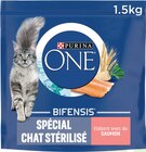 Croquettes pour chat stérilisé au saumon - PURINA ONE - Intermarché Super à Nice Croquettes pour chat stérilisé au saumon - PURINA ONE en promo chez Intermarché Super Nice à 2,72 €