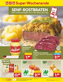 Rindfleisch im Netto Marken-Discount Prospekt "Aktuelle Angebote" mit 58 Seiten (Mönchengladbach)