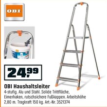 Haushaltsleiter bei OBI in Heinsberg Haushaltsleiter im Angebot bei OBI Heinsberg für 24,99 €