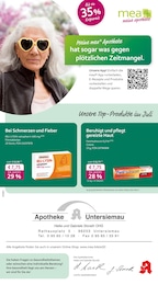 mea - meine apotheke Prospekt für Seßlach mit 4 Seiten mea - meine apotheke Prospekt für Seßlach: "Unsere Juli-Angebote", 4 Seiten, 01.07.2025 - 31.07.2025