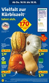 Kürbis im Lidl Prospekt in Coesfeld Aktueller Lidl Prospekt mit Kürbis, "LIDL LOHNT SICH", Seite 58