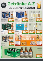 Aktueller Getränke A-Z Prospekt mit Bier, "DIE GETRÄNKEKÖNNER", Seite 1