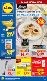 Prospectus Lidl à Bourgneuf-en-Retz, "Pâques à petits prix, ça vaut le coup.", 76 pages, 26/03/2026 - 01/04/2026