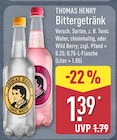 Tonic Water im Angebot bei ALDI Nord in Görlitz Tonic Water Angebote von Thomas Henry bei ALDI Nord Görlitz für 1,39 €
