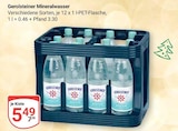 Mineralwasser Angebote von Gerolsteiner bei GLOBUS Bochum für 5,49 €