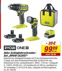 Akku-Schlagbohrschrauber-Set RPD18-2C20ST Angebote von Ryobi bei toom Baumarkt Aachen für 99,99 €
