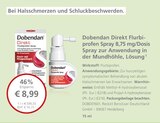 Dobendan Direkt Flurbiprofen Spray 8,75 mg/Dosis Spray zur Anwendung in der Mundhöhle, Lösung bei LINDA im Prospekt "" für 8,99 €