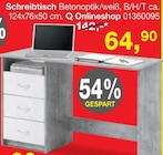 Schreibtisch Betonoptik/weiß Angebote bei Opti-Megastore Würzburg für 64,90 €
