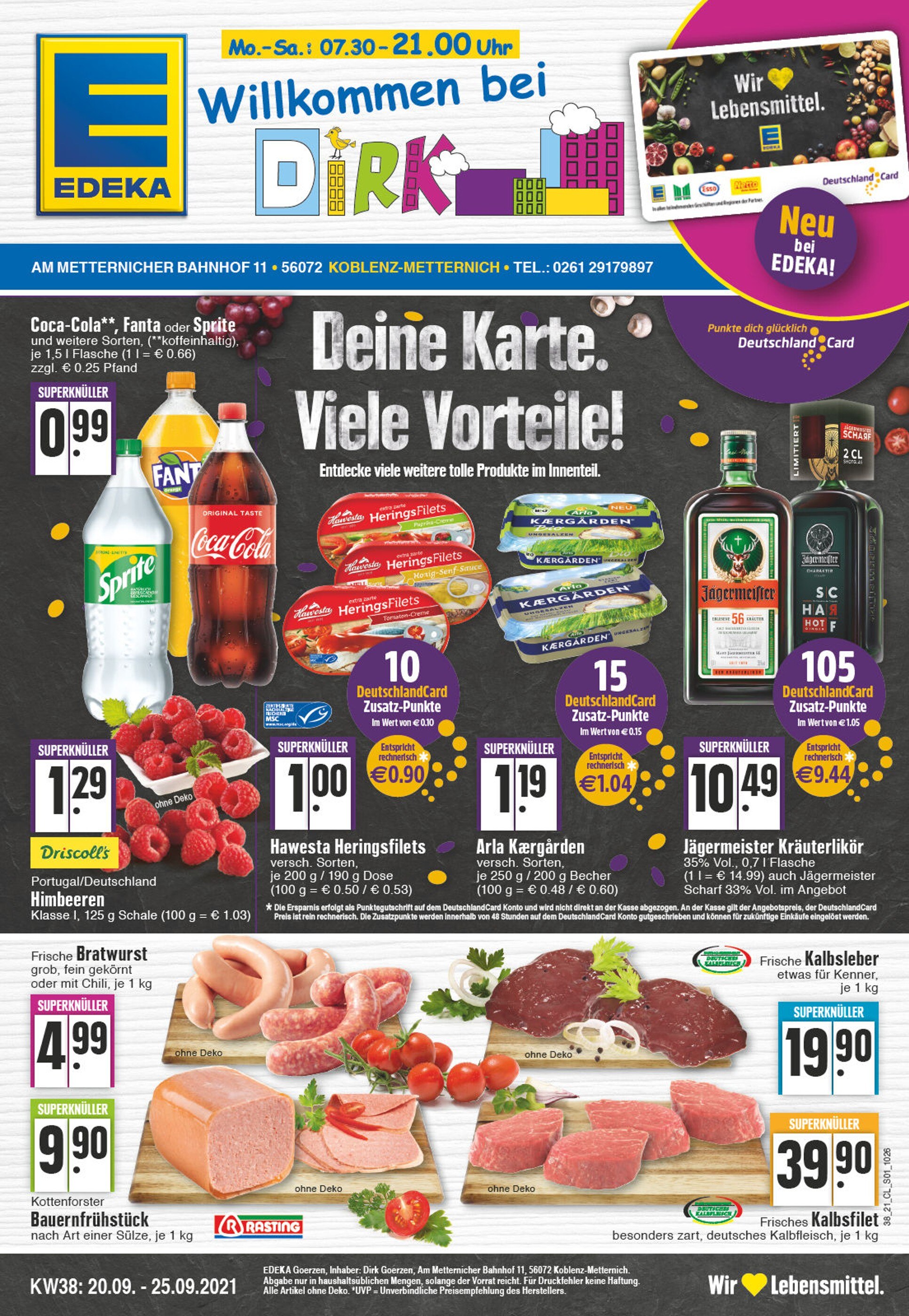 EDEKA Prospekt für Mülheim-Kärlich mit 32 Seiten EDEKA Prospekt für Mülheim-Kärlich: "Aktuelle Angebote", 32 Seiten, 20.09.2021 - 25.09.2021