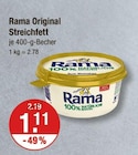 Original Streichfett von Rama im aktuellen V-Markt Prospekt für 1,11 €