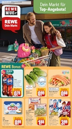 REWE Prospekt für Hallbergmoos mit 14} Seiten REWE Prospekt für Hallbergmoos: "Dein Markt", 14 Seiten, 14.07.2025 - 19.07.2025