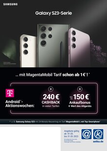 aetka Heilbad Heiligenstadt Prospekt der aktuellen Woche, gültig von 01.03.2013 bis 31.03.2023 Aktueller aetka Heilbad Heiligenstadt Prospekt "Galaxy S23-Serie" mit 4 Seiten