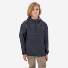 Regenjacke Kinder wasserdicht halber RV Gr. 122–170 - MH100 schwarz für 9,99 € bei Decathlon im Angebot Regenjacke Kinder wasserdicht halber RV Gr. 122–170 - MH100 schwarz im aktuellen Decathlon Prospekt