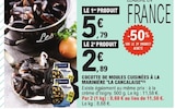 Cocotte de moules cuisinées à la marinière - LA CANCALAISE en promo à 2,89 € chez E.Leclerc Cocotte de moules cuisinées à la marinière - LA CANCALAISE dans le catalogue E.Leclerc