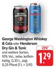 Whiskey & Cola Angebote von George Washington bei E center Filderstadt für 1,29 €