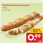 Rustikales Steinofenbaguette für 0,99 € bei Netto Marken-Discount im Angebot Rustikales Steinofenbaguette im aktuellen Netto Marken-Discount Prospekt