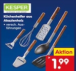Küchenhelfer aus Akazienholz im Netto Marken-Discount Prospekt Küchenhelfer aus Akazienholz von Kesper im aktuellen Netto Marken-Discount Prospekt für 1,99 €