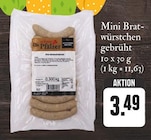 Mini Bratwürstchen gebrüht bei E center im Bruchsal Prospekt für 3,49 €