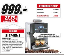 TI921509 Espresso-/Kaffeevollautomat bei Media-Markt in Recklinghausen TI921509 Espresso-/Kaffeevollautomat im Angebot bei Media-Markt Recklinghausen für 999,00 €