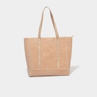Sac cabas effet suédine sable femme en promo chez La Halle Sac cabas effet suédine sable femme dans le catalogue La Halle