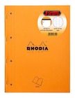 Lot de 3 blocs agrafés perforées de cours Rhodia N°20 SY Orange - Rhodia en promo chez Fnac Lot de 3 blocs agrafés perforées de cours Rhodia N°20 SY Orange - Rhodia dans le catalogue Fnac