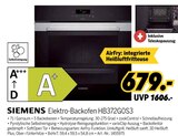 Elektro-Backofen HB372G0S3 Angebote von SIEMENS bei MEDIMAX Aschaffenburg für 679,00 €