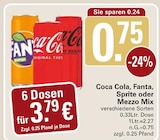 Coca Cola oder  Fanta oder Sprite oder Mezzo Mix Angebote bei WEZ Rahden für 0,75 €