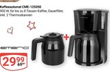 Aktuelles Kaffeeautomat CME-125050 Angebot bei GLOBUS in Jena ab 29,99 €