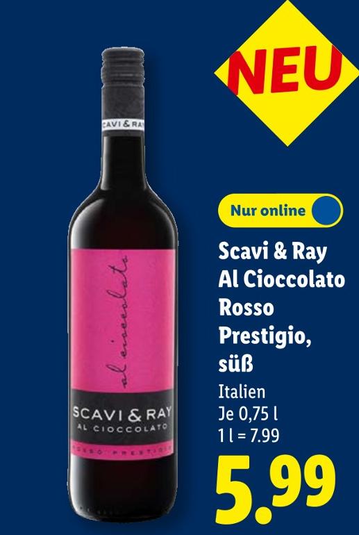 Al Cioccolato Rosso Prestigio, süß
