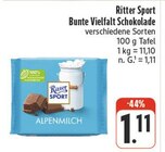 Bunte Vielfalt Schokolade bei EDEKA im Rauhenebrach Prospekt für 1,11 €