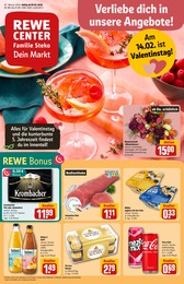 REWE Prospekt "Dein Markt" für Erkelenz, 36 Seiten, 09.02.2026 - 14.02.2026