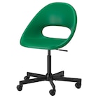 Drehstuhl grün/schwarz bei IKEA im Prospekt Tolle Angebote für deinen Arbeitsplatz zu Hause für 39,99 €