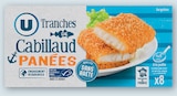 Tranches de Cabillaud Panées Surgelées - U en promo chez U Express Agen à 3,72 €