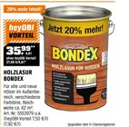 Holzlasur Angebote von Bondex bei OBI Leinfelden-Echterdingen für 37,99 €