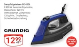 Dampfbügeleisen SI3450L im Angebot bei GLOBUS in Kaiserslautern Dampfbügeleisen SI3450L Angebote von GRUNDIG bei GLOBUS Kaiserslautern für 12,99 €