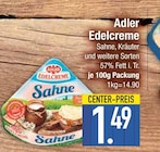 Sahne im EDEKA Prospekt Sahne von Adler Edelcreme im aktuellen EDEKA Prospekt für 1,49 €