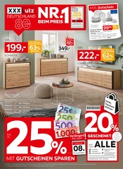 Sideboard im XXXLutz Möbelhäuser Prospekt in Heinsberg Aktueller XXXLutz Möbelhäuser Prospekt mit Sideboard, "NR. 1 BEIM PREIS", Seite 1